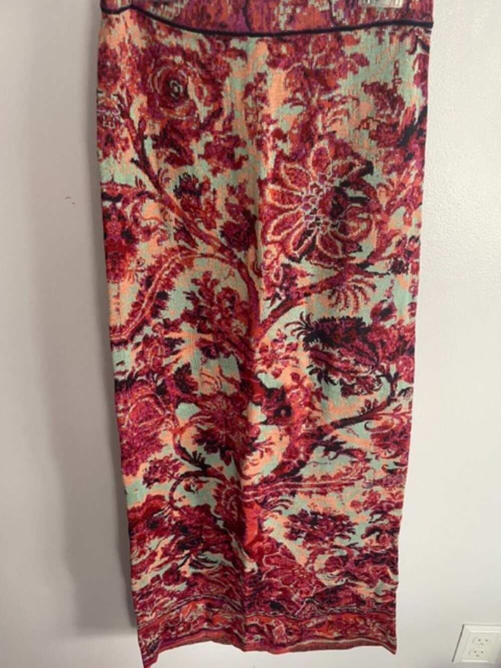 Peruvian Connection, cotton (95%) knit, skirt, size small